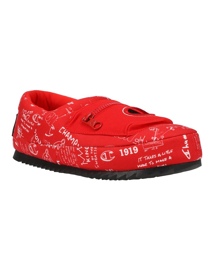 Pantuflas Champion Hombre - University Pack Doodle ( Rojas ) 7235910-DK